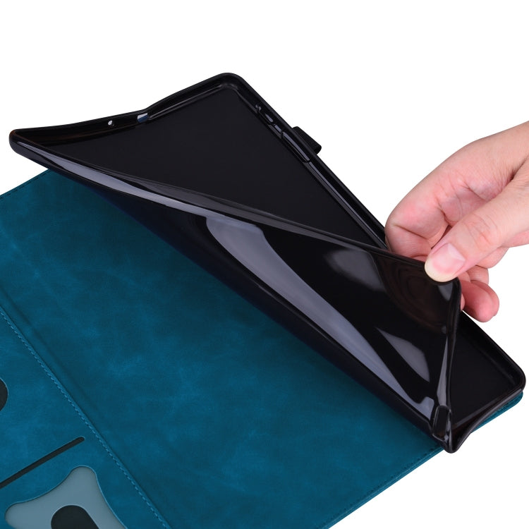 For Honor Pad X8a Splicing Shockproof Leather Tablet Case(Blue) - Honor by PMC TechLife | Online Shopping South Africa | PMC TechLife | Buy Now Pay Later Mobicred