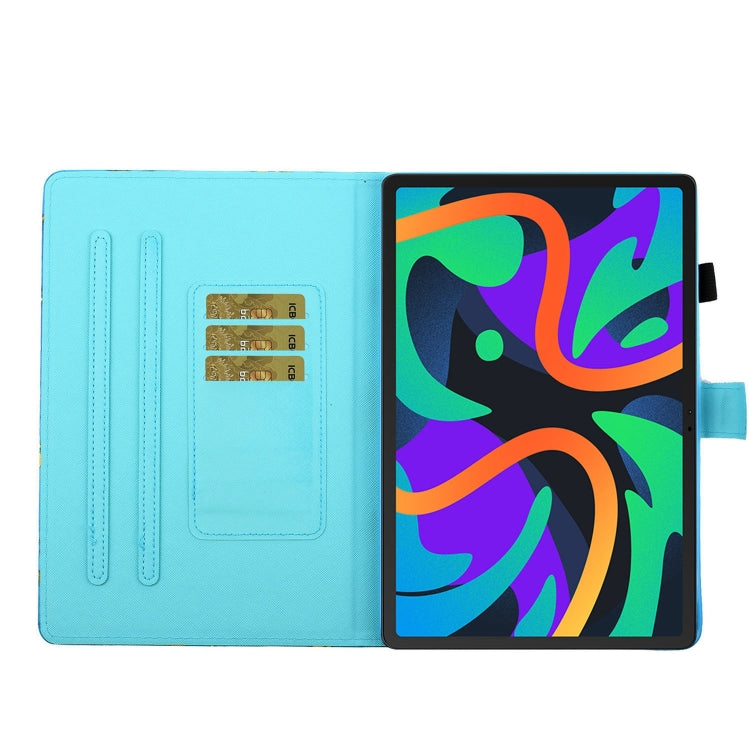 For Lenovo Tab M11/ Xiaoxin Pad 11 2024 Coloured Drawing Stitching Smart Leather Tablet Case(Sunrise) - Lenovo by PMC Jewellery | Online Shopping South Africa | PMC Jewellery | Buy Now Pay Later Mobicred