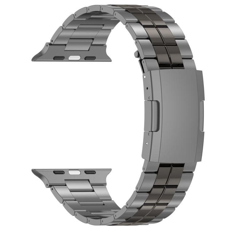 For Apple Watch Ultra 49mm Tortoise Buckle Titanium Steel Watch Band(Grey) - Watch Bands by PMC Jewellery | Online Shopping South Africa | PMC Jewellery