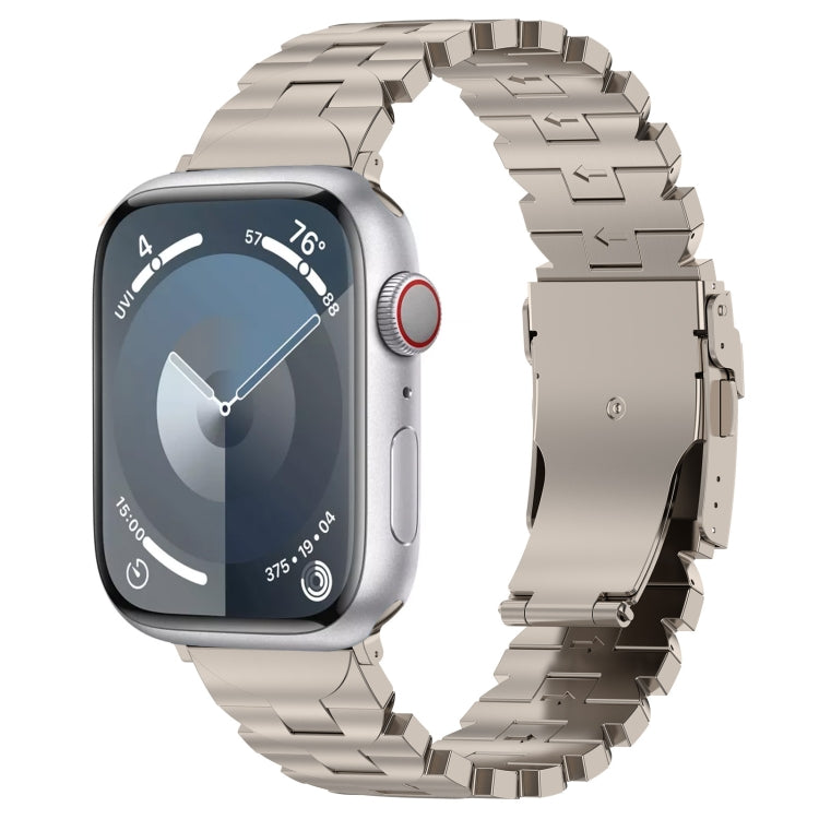 For Apple Watch Series 7 45mm Butterfly Type Titanium Steel Watch Band(Titanium) - Watch Bands by PMC TechLife | Online Shopping South Africa | PMC TechLife