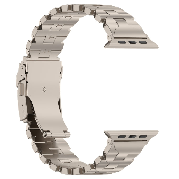 For Apple Watch Series 2 38mm Butterfly Type Titanium Steel Watch Band(Titanium) - Watch Bands by PMC Jewellery | Online Shopping South Africa | PMC Jewellery