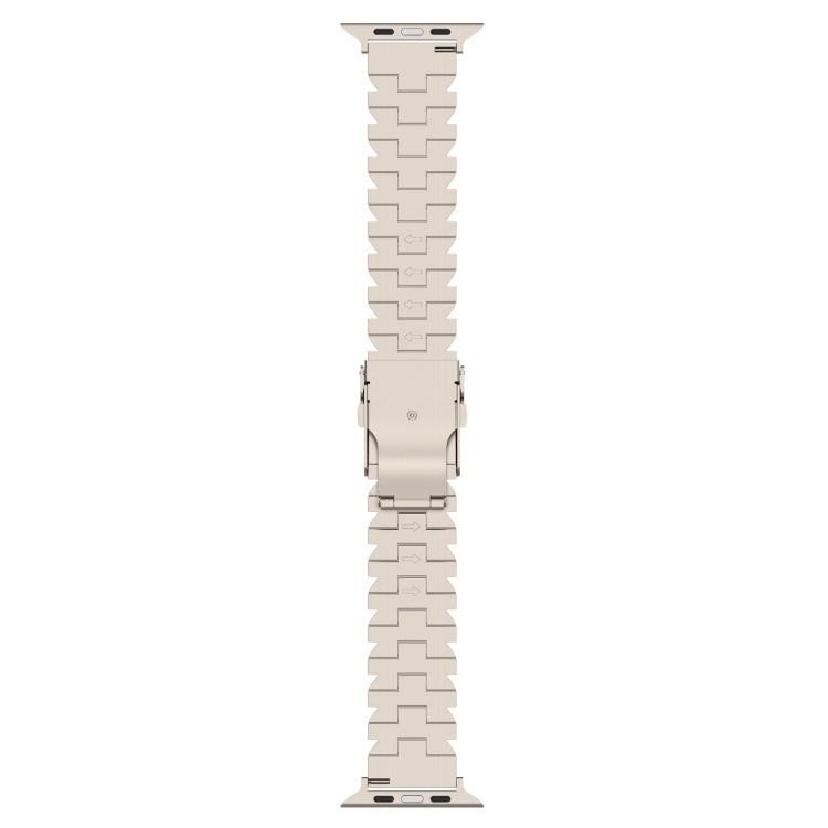 For Apple Watch Series 4 40mm Butterfly Type Titanium Steel Watch Band(Titanium) - Watch Bands by PMC Jewellery | Online Shopping South Africa | PMC Jewellery