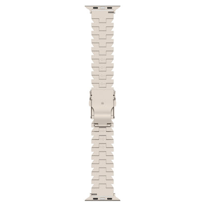 For Apple Watch Series 5 44mm Butterfly Type Titanium Steel Watch Band(Silver) - Watch Bands by PMC Jewellery | Online Shopping South Africa | PMC Jewellery