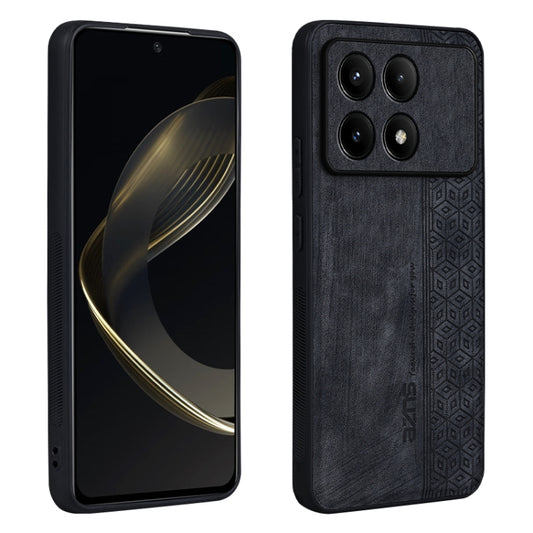 For Xiaomi Redmi K70 AZNS 3D Embossed Skin Feel Phone Case(Black) - K70 Cases by AZNS | Online Shopping South Africa | PMC Jewellery | Buy Now Pay Later Mobicred