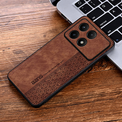 For Xiaomi Redmi K70 Pro AZNS 3D Embossed Skin Feel Phone Case(Brown) - K70 Pro Cases by AZNS | Online Shopping South Africa | PMC Jewellery | Buy Now Pay Later Mobicred