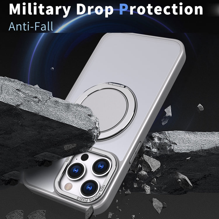For iPhone 11 Pro Max 360-degree Rotating MagSafe Magnetic Holder Phone Case(Titanium Grey) - free shipping - PMC TechLife - Order now!