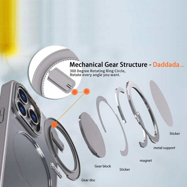 For iPhone 11 Pro Max 360-degree Rotating MagSafe Magnetic Holder Phone Case(Titanium Grey) - free shipping - PMC TechLife - Order now!