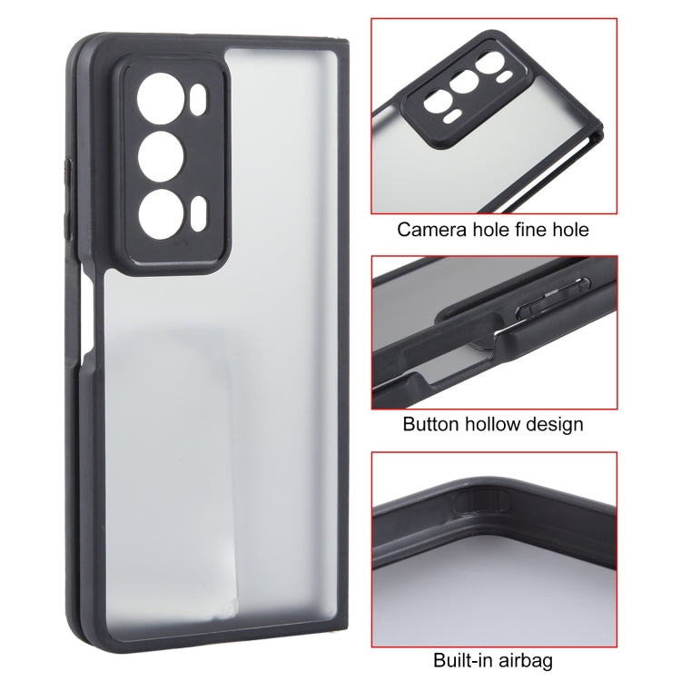 For Honor Magic V2 Matte Black TPU + PC Phone Case - Honor Cases by PMC TechLife | Online Shopping South Africa | PMC TechLife