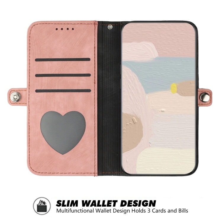 For Google Pixel 9 Pro Side Buckle Double Fold Hand Strap Leather Phone Case(Pink) - Google Cases by PMC TechLife | Online Shopping South Africa | PMC TechLife | Buy Now Pay Later Mobicred