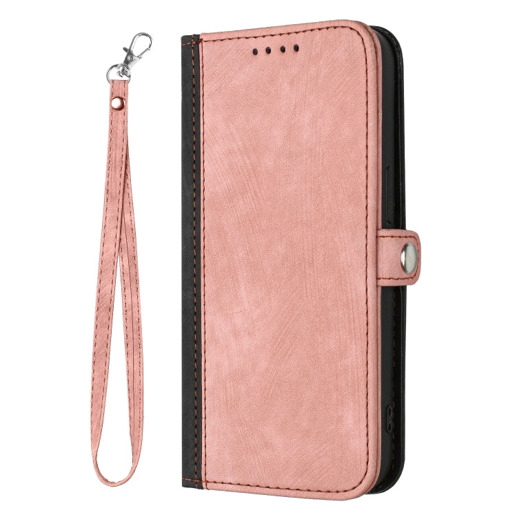 For Google Pixel 9 Side Buckle Double Fold Hand Strap Leather Phone Case(Pink) - Google Cases by PMC Jewellery | Online Shopping South Africa | PMC Jewellery | Buy Now Pay Later Mobicred