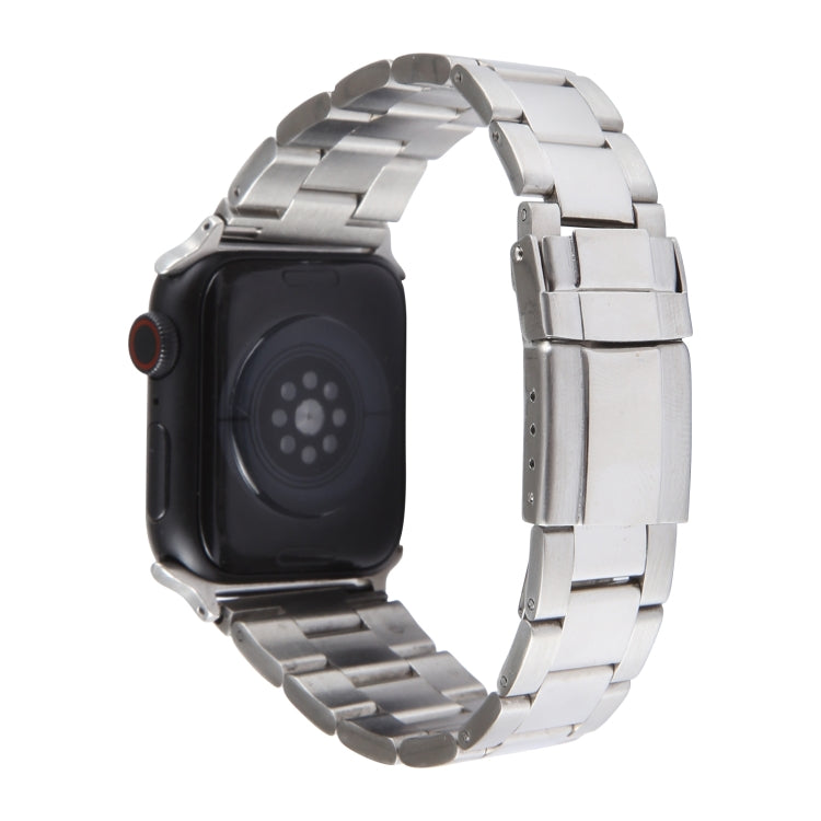 For Apple Watch 38mm Three-Bead Stainless Steel Watch Band(Silver) - free shipping - PMC TechLife - Order now!