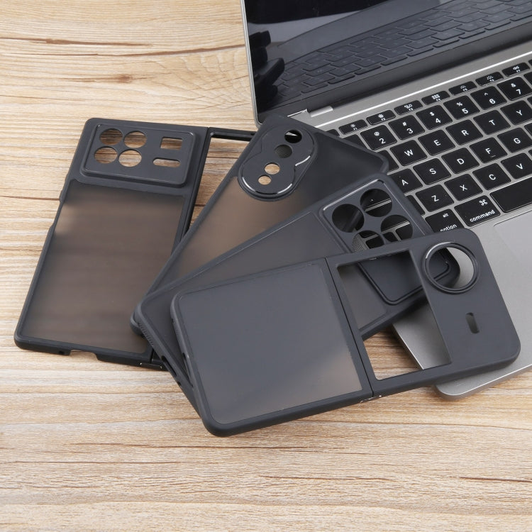 For vivo iQOO 12 Pro Fine Pore Matte Black TPU + PC Phone Case - iQOO 12 Pro Cases by PMC TechLife | Online Shopping South Africa | PMC TechLife | Buy Now Pay Later Mobicred