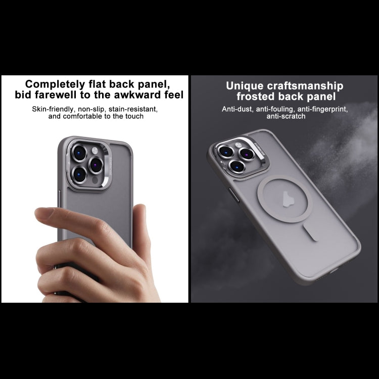 For iPhone 13 Pro Max Invisible Lens Holder PC + TPU Frosted MagSafe Phone Case(Blue) - free shipping - PMC TechLife - Order now!