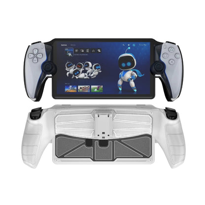 For Sony PlayStation Portal  TPU + PC Game Console Protective Case with Holder(White) - Cases by PMC Jewellery | Online Shopping South Africa | PMC Jewellery