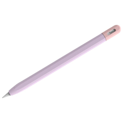 For Apple Pencil (USB-C) Stylus Pen Protective Cover with Nib Cover(Purple+Pink) - Pencil Accessories by PMC Jewellery | Online Shopping South Africa | PMC Jewellery | Buy Now Pay Later Mobicred