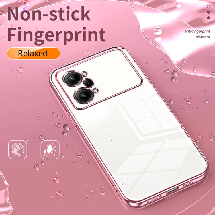 For OPPO K10 Pro Transparent Plating Fine Hole Phone Case(Gold) - OPPO Cases by PMC TechLife | Online Shopping South Africa | PMC TechLife | Buy Now Pay Later Mobicred
