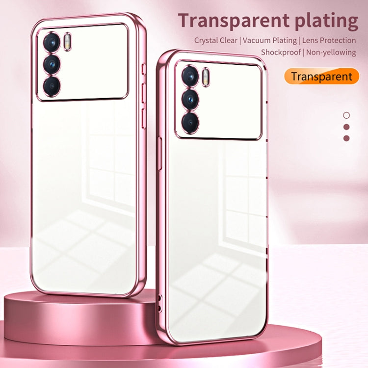 For OPPO K9 Pro Transparent Plating Fine Hole Phone Case(Purple) - OPPO Cases by PMC Jewellery | Online Shopping South Africa | PMC Jewellery | Buy Now Pay Later Mobicred