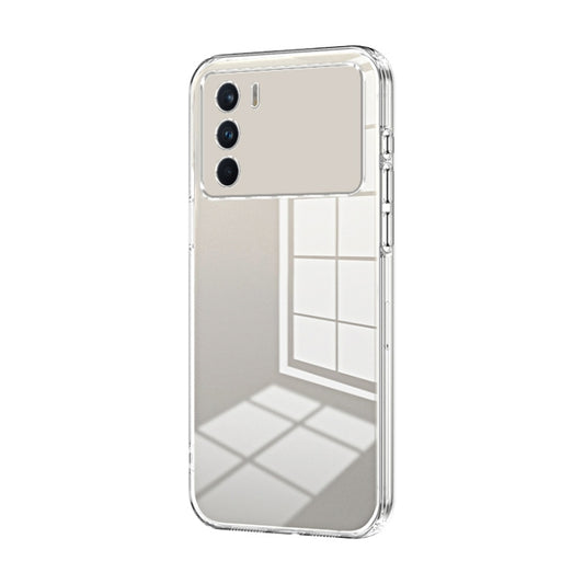 For OPPO K9 Pro Transparent Plating Fine Hole Phone Case(Transparent) - OPPO Cases by PMC Jewellery | Online Shopping South Africa | PMC Jewellery | Buy Now Pay Later Mobicred