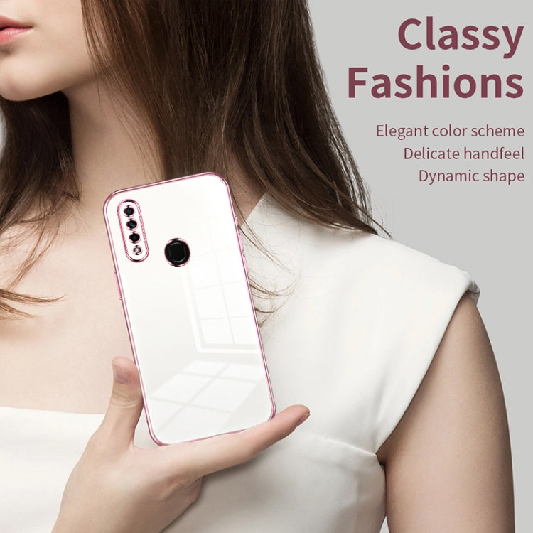 For OPPO A8 / A31 2020 Transparent Plating Fine Hole Phone Case(Pink) - OPPO Cases by PMC TechLife | Online Shopping South Africa | PMC TechLife | Buy Now Pay Later Mobicred