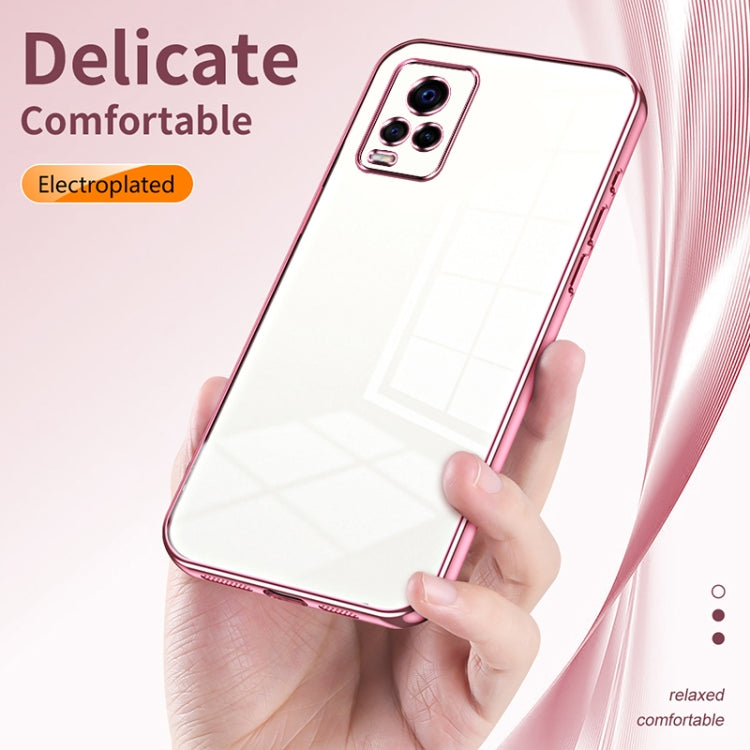 For vivo S7 / V20 Pro Transparent Plating Fine Hole Phone Case(Silver) - vivo Cases by PMC TechLife | Online Shopping South Africa | PMC TechLife | Buy Now Pay Later Mobicred