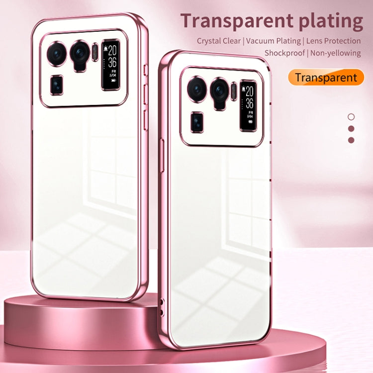 For Xiaomi Mi 11 Ultra Transparent Plating Fine Hole Phone Case(Gold) - Xiaomi Cases by PMC TechLife | Online Shopping South Africa | PMC TechLife