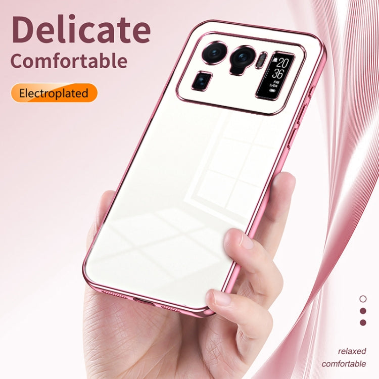 For Xiaomi Mi 11 Ultra Transparent Plating Fine Hole Phone Case(Gold) - Xiaomi Cases by PMC TechLife | Online Shopping South Africa | PMC TechLife