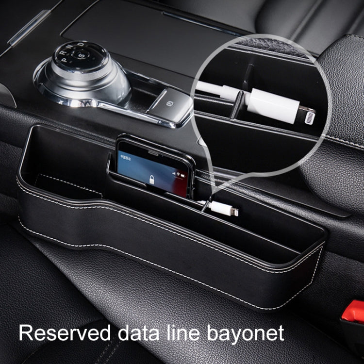 Car Multi-functional Console Box Cup Holder Seat Gap Side Storage Box, Frizzled Feather Style, Color:Red(Main Driver Seat) - Stowing Tidying by PMC TechLife | Online Shopping South Africa | PMC TechLife | Buy Now Pay Later Mobicred