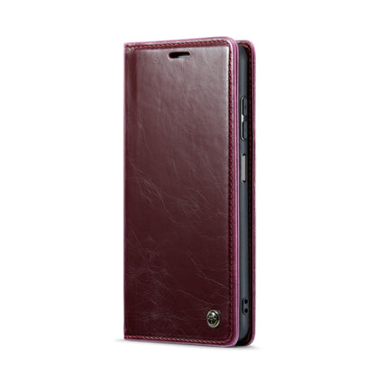 For Samsung Galaxy A15 CaseMe 003 Crazy Horse Texture Flip Leather Phone Case(Mulberry Red) - Galaxy Phone Cases by CaseMe | Online Shopping South Africa | PMC Jewellery | Buy Now Pay Later Mobicred