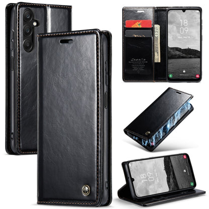 For Samsung Galaxy A25 CaseMe 003 Crazy Horse Texture Flip Leather Phone Case(Black) - Galaxy Phone Cases by CaseMe | Online Shopping South Africa | PMC Jewellery | Buy Now Pay Later Mobicred