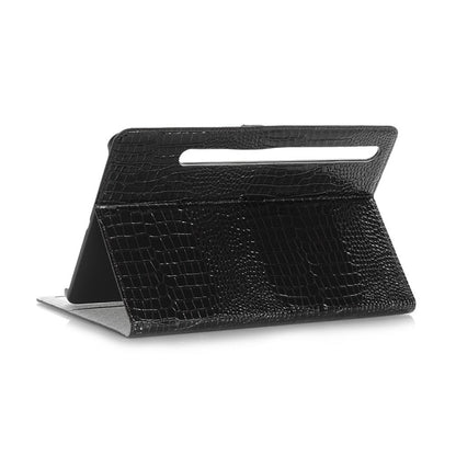 For Samsung Galaxy Tab S9 Crocodile Texture Leather Tablet Case(Black) - Galaxy Tab S9 Cases by PMC Jewellery | Online Shopping South Africa | PMC Jewellery | Buy Now Pay Later Mobicred