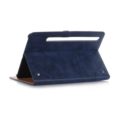 For Samsung Galaxy Tab S9 FE Retro Book Leather Tablet Case(Dark Blue) - Galaxy Tab S9 FE by PMC Jewellery | Online Shopping South Africa | PMC Jewellery | Buy Now Pay Later Mobicred