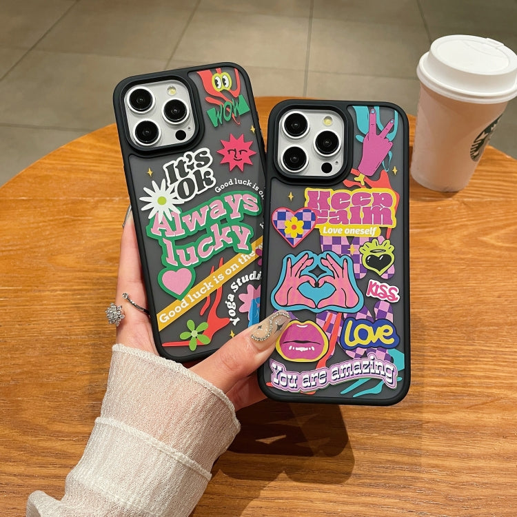 For iPhone 15 Trendy Graffiti Noctilucent Phone Cases(Make Money) - iPhone 15 Cases by PMC Jewellery | Online Shopping South Africa | PMC Jewellery