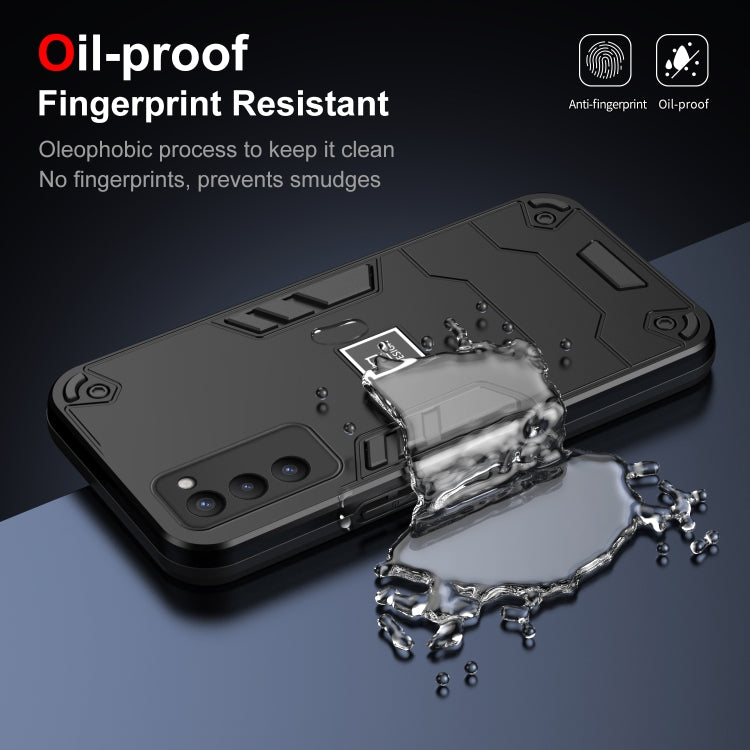 For Tecno Camon 18P 2 in 1 Shockproof Phone Case(Black) - Tecno Cases by PMC TechLife | Online Shopping South Africa | PMC TechLife | Buy Now Pay Later Mobicred