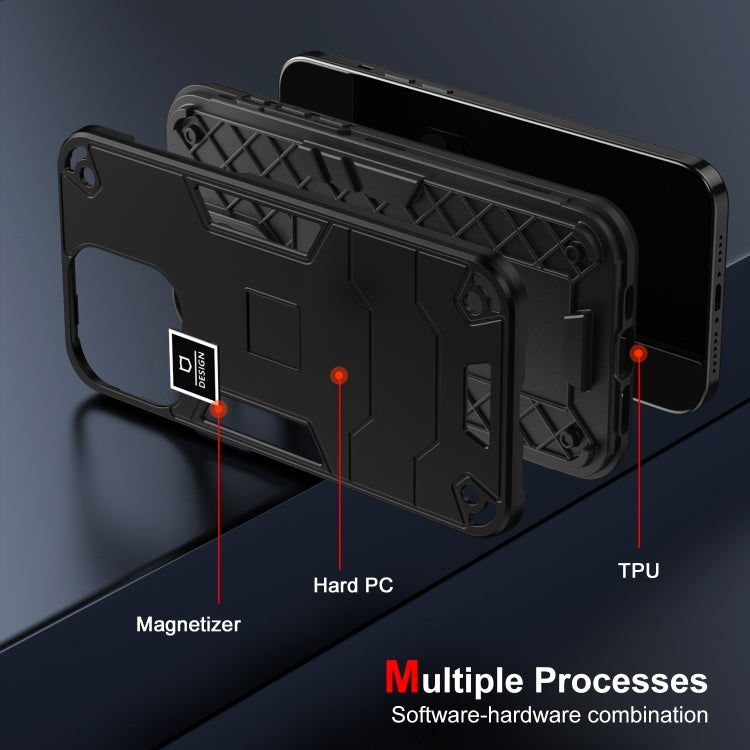 For Tecno Pova 5 2 in 1 Shockproof Phone Case(Black) - Tecno Cases by PMC TechLife | Online Shopping South Africa | PMC TechLife | Buy Now Pay Later Mobicred