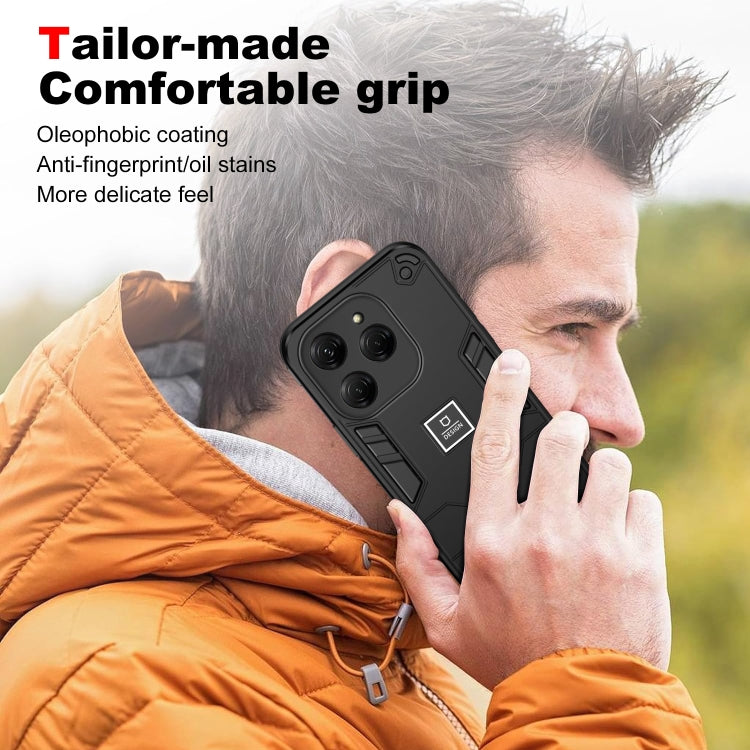 For Tecno Spark 20 Pro 2 in 1 Shockproof Phone Case(Black) - Tecno Cases by PMC TechLife | Online Shopping South Africa | PMC TechLife | Buy Now Pay Later Mobicred