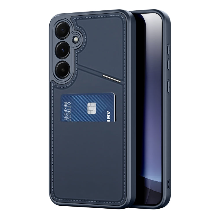 For Samsung Galaxy S25 5G DUX DUCIS Rafi II Series MagSafe Magnetic Holder RFID Phone Case(Blue) - Galaxy S25 5G Cases by DUX DUCIS | Online Shopping South Africa | PMC Jewellery | Buy Now Pay Later Mobicred