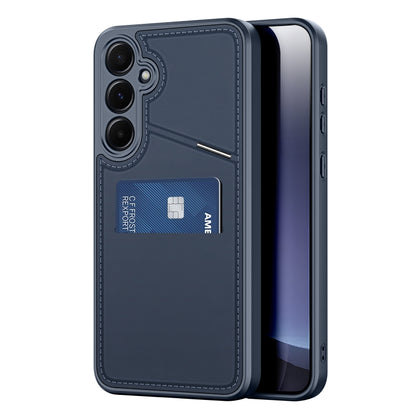 For Samsung Galaxy S25 5G DUX DUCIS Rafi II Series MagSafe Magnetic Holder RFID Phone Case(Blue) - Galaxy S25 5G Cases by DUX DUCIS | Online Shopping South Africa | PMC Jewellery | Buy Now Pay Later Mobicred