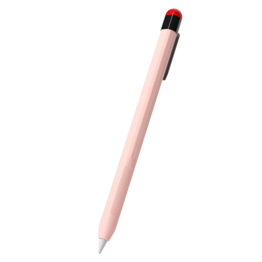 For Apple Pencil 2 Pen Clip Silicone Stylus Pen Protective Case(Pink) - Pencil Accessories by PMC Jewellery | Online Shopping South Africa | PMC Jewellery | Buy Now Pay Later Mobicred