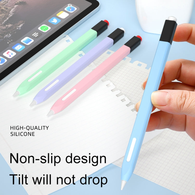 For Apple Pencil 2 Retro Pencil Style Stylus Pen Protective Case(Matcha Green) - Pencil Accessories by PMC Jewellery | Online Shopping South Africa | PMC Jewellery | Buy Now Pay Later Mobicred