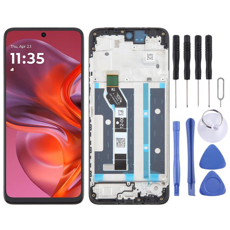 For Motorola Moto G05 OEM LCD Screen Digitizer Full Assembly with Frame - free shipping - PMC TechLife - Order now!