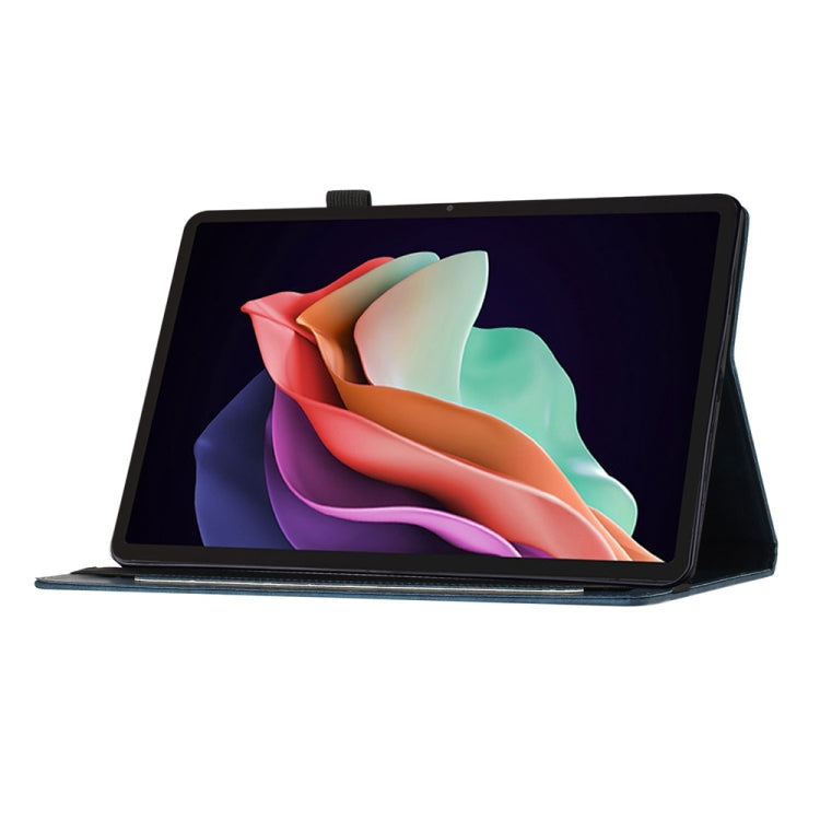 For Lenovo Tab P12 / Xiaoxin Pad Pro 12.7 Butterfly Cat Embossing Leather Tablet Case(Dark Blue) - Lenovo by PMC TechLife | Online Shopping South Africa | PMC TechLife | Buy Now Pay Later Mobicred