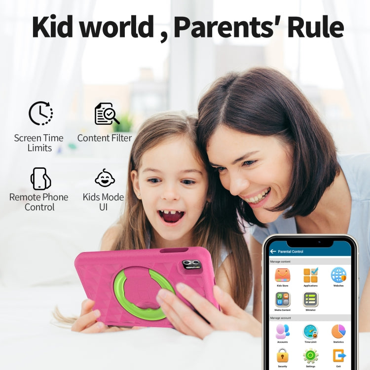 Pritom B8K 4G LTE Kid Tablet 8 inch,  4GB+64GB, Android 12 Unisoc T310 Quad Core CPU Support Parental Control Google Play(Pink) -  by PRITOM | Online Shopping South Africa | PMC Jewellery