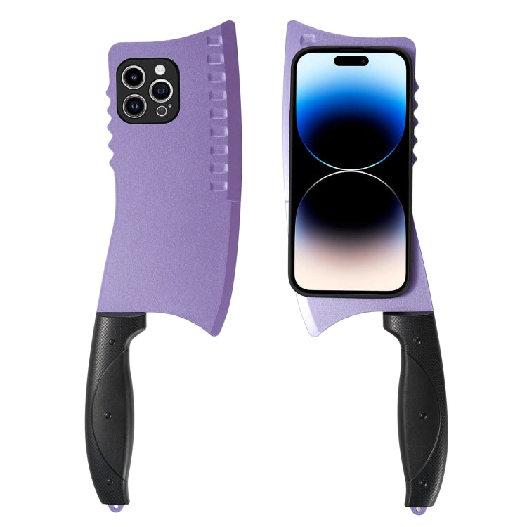 For iPhone 14 Plus Simulated Kitchen Knife TPU + PC Phone Case(Silver) - iPhone 14 Plus Cases by PMC TechLife | Online Shopping South Africa | PMC TechLife