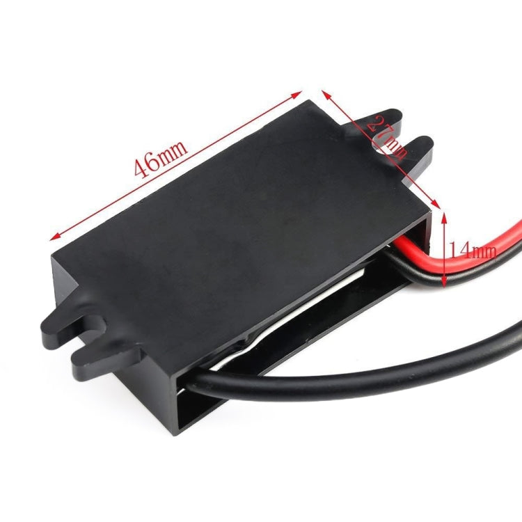 12V to 5V 3A Car Power Converter DC Module Voltage Regulator, Style:Dual USB with Ears - Car Modification by PMC TechLife | Online Shopping South Africa | PMC TechLife | Buy Now Pay Later Mobicred
