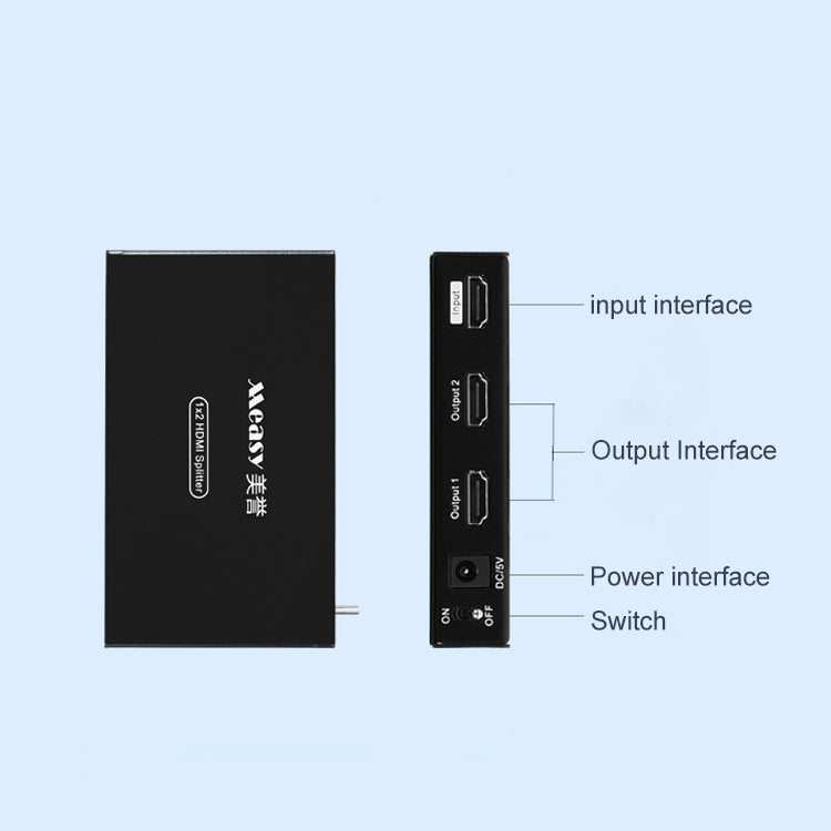 Measy SPH102 1 to 2 HDMI 1080P Simultaneous Display Splitter(UK Plug) - free shipping - PMC Jewellery - Order now!