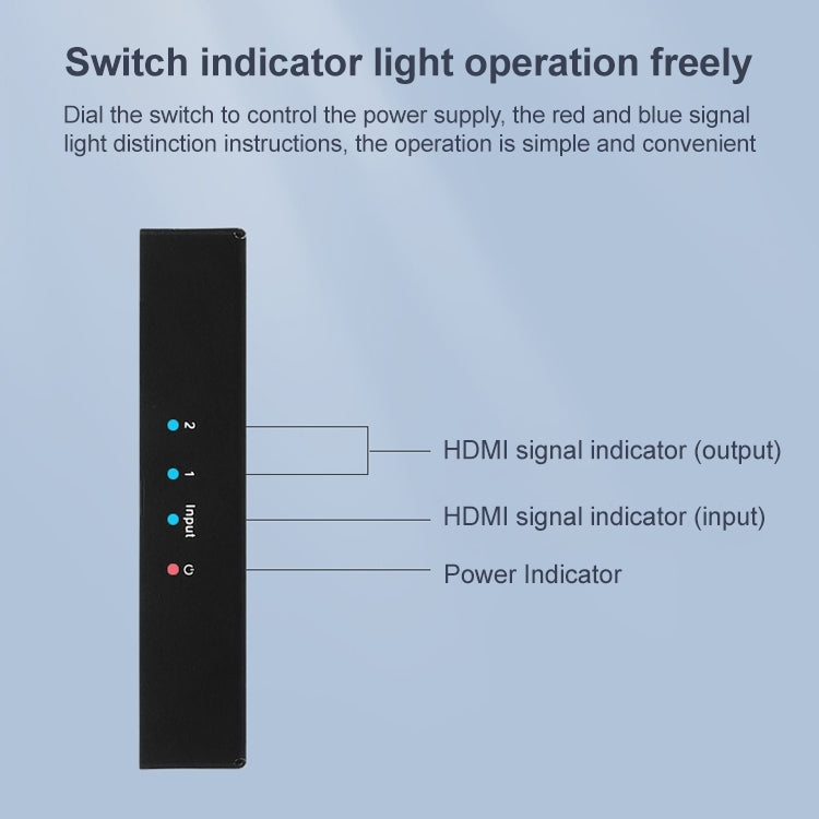 Measy SPH102 1 to 2 HDMI 1080P Simultaneous Display Splitter(UK Plug) - free shipping - PMC Jewellery - Order now!
