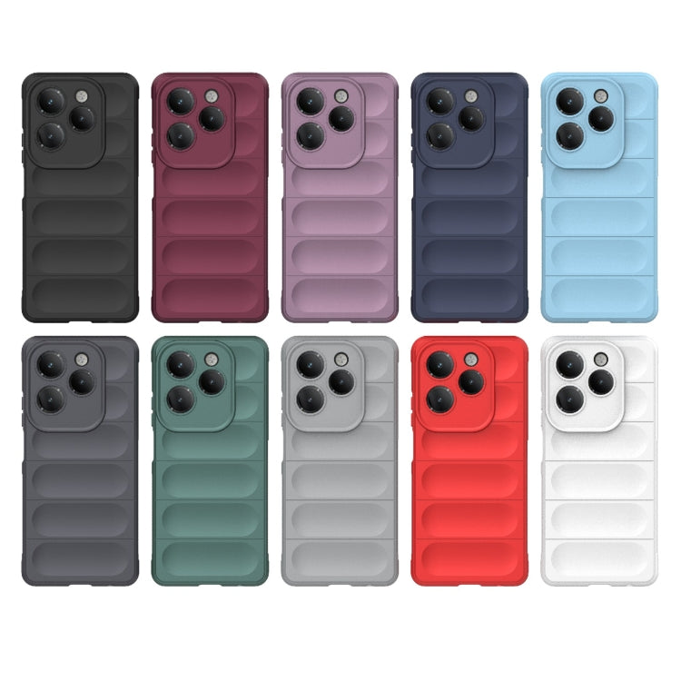 For Infinix Hot 40 Pro / Hot 40 Magic Shield TPU + Flannel Phone Case(Light Blue) - Infinix Cases by PMC TechLife | Online Shopping South Africa | PMC TechLife | Buy Now Pay Later Mobicred