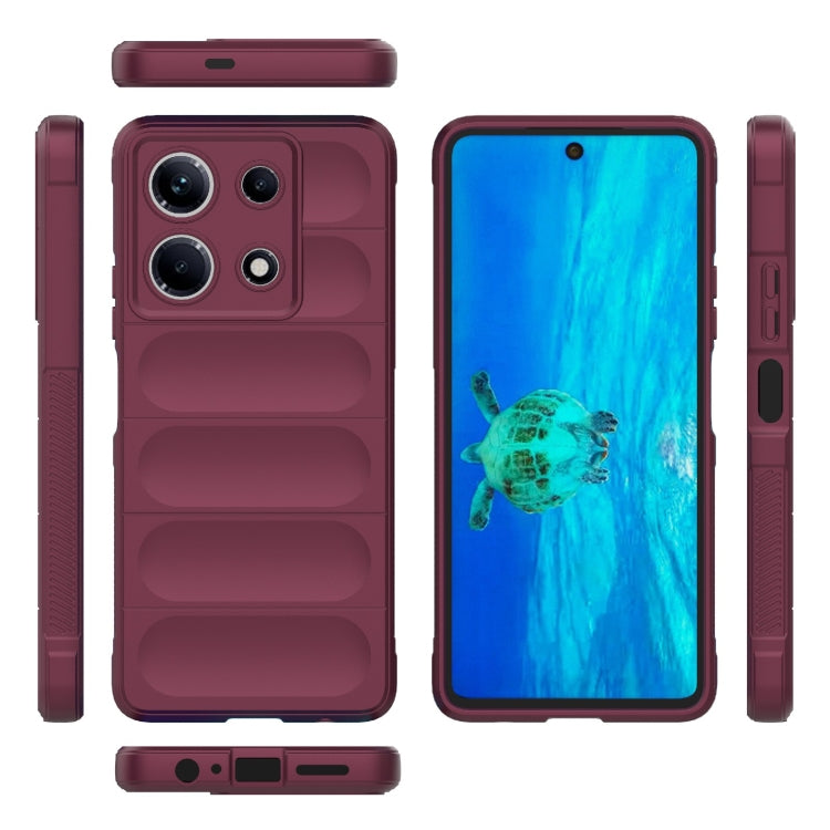 For Infinix Note 30 4G Magic Shield TPU + Flannel Phone Case(Wine Red) - free shipping - PMC TechLife - Order now!