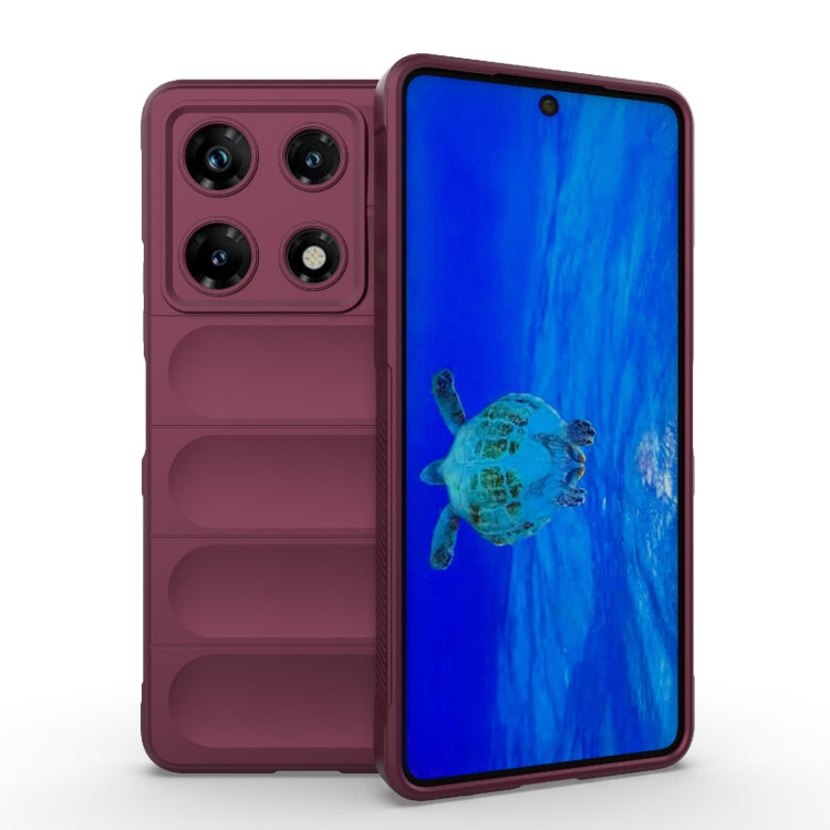 For Infinix Note 30 Pro X6788 Magic Shield TPU + Flannel Phone Case(Wine Red) - Infinix Cases by PMC TechLife | Online Shopping South Africa | PMC TechLife | Buy Now Pay Later Mobicred