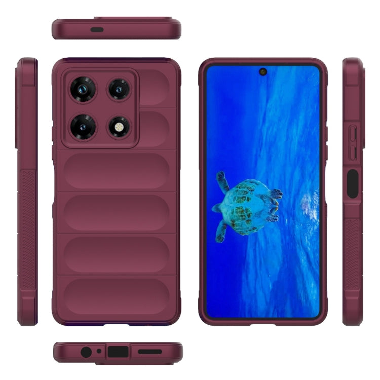 For Infinix Note 30 Pro X6788 Magic Shield TPU + Flannel Phone Case(Wine Red) - Infinix Cases by PMC TechLife | Online Shopping South Africa | PMC TechLife | Buy Now Pay Later Mobicred